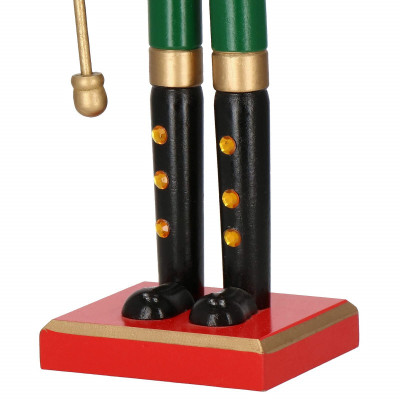 Luskáčik - Kráľ so žezlom 61 cm, zeleno-červený