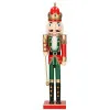 Luskáčik - Kráľ so žezlom 61 cm, zeleno-červený