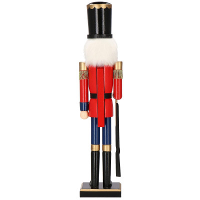 Luskáčik - Vojak so zbraňou 61 cm, modro-červený