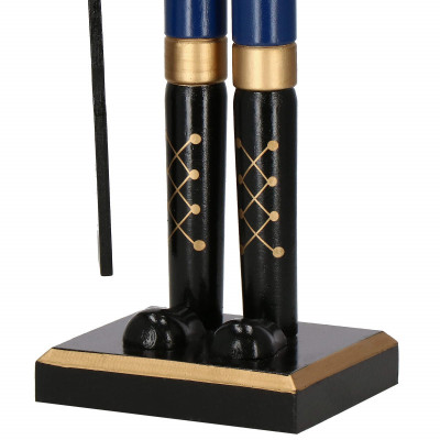 Luskáčik - Vojak so zbraňou 61 cm, modro-červený