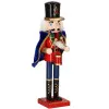 Luskáčik - Vojak s bubienkom 38 cm, modro-červený