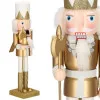 Luskáčik - Kráľ s kopijou 38 cm, zlatý