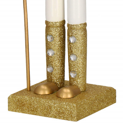 Luskáčik - Kráľ s kopijou 38 cm, zlatý