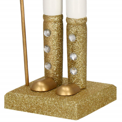 Luskáčik - Kráľ so žezlom 38 cm, zlatý