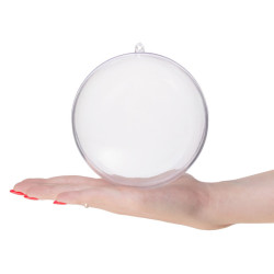 Vianočná banka priehľadná 11cm