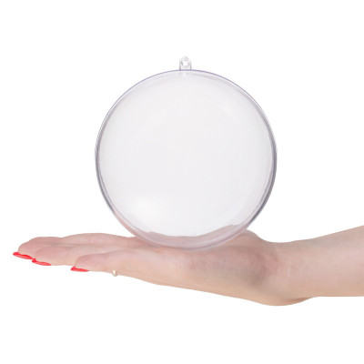 Vianočná banka priehľadná 11cm