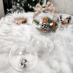 Vianočná banka priehľadná 11cm