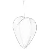 Vianočná banka Srdce priehľadné 12cm