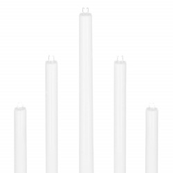 LED vianočný svietnik - 7 sviečok, 20cm, 3xAA, biely