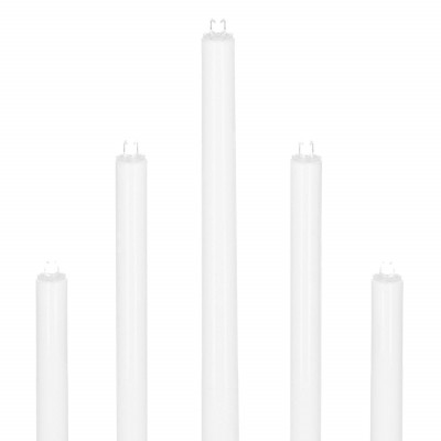 LED vianočný svietnik - 7 sviečok, 20cm, 3xAA, biely