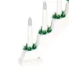 LED vianočný svietnik - 7 sviečok, 30cm, 2xAA, biely