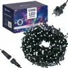 LED svetelná reťaz - 81,5m, 1000LED, IP44, studená biela