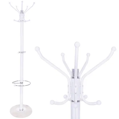 Stojanový vešiak SPRINGOS MRAMOR biely