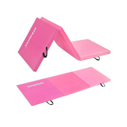 Žínenka skladacia trojdielna 180x60x5, 5 cm SPRINGOS GYMTEX ružová