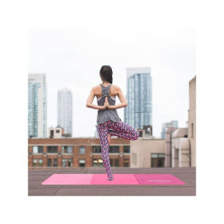 Žínenka skladacia trojdielna 180x60x5, 5 cm SPRINGOS GYMTEX ružová