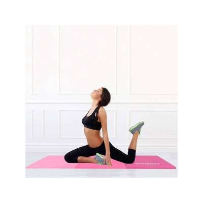 Žínenka skladacia trojdielna 180x60x5, 5 cm SPRINGOS GYMTEX ružová