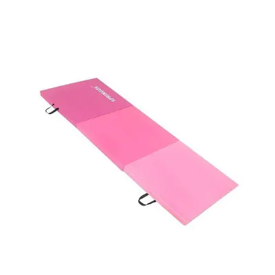Žínenka skladacia trojdielna 180x60x5, 5 cm SPRINGOS GYMTEX ružová