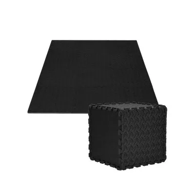 Penová puzzle podložka 30x30x1 cm súprava 12ks SPRINGOS FM0022 čierna