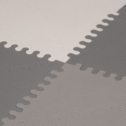 Penová puzzle podložka 186x186 cm SPRINGOS FM0023 šedo-biela