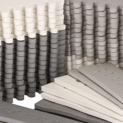 Penová puzzle podložka 186x186 cm SPRINGOS FM0023 šedo-biela