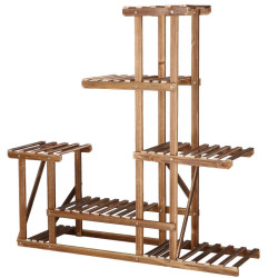 Kaskádový stojan na kvety 95 cm, hnedý SPRINGOS PLANT 11