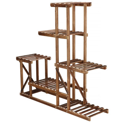 Kaskádový stojan na kvety 95 cm, hnedý SPRINGOS PLANT 11