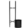 Kvetináč so stojanom 74 cm, čierny SPRINGOS COMET