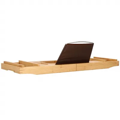 Odkladacia polica na vaňu 75-110 cm bambusová SPRINGOS HA1024