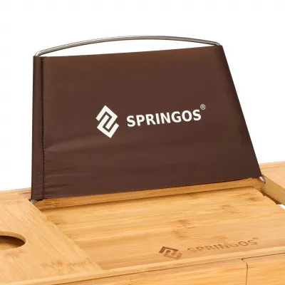 Odkladacia polica na vaňu 75-110 cm bambusová SPRINGOS HA1024