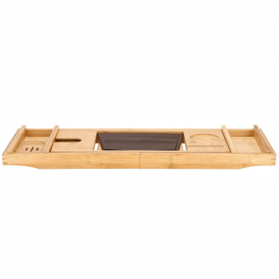 Odkladacia polica na vaňu 75-110 cm bambusová SPRINGOS HA1024
