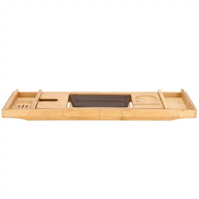 Odkladacia polica na vaňu 75-110 cm bambusová SPRINGOS HA1024