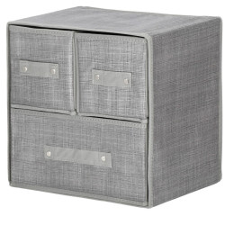 Úložný box so zásuvkami sivý SPRINGOS HA3031