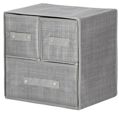 Úložný box so zásuvkami sivý SPRINGOS HA3031