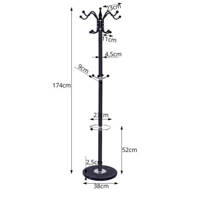 Stojanový vešiak SPRINGOS BARON biely