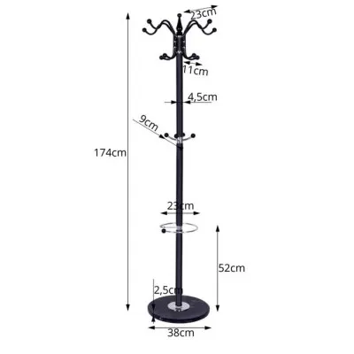 Stojanový vešiak SPRINGOS BARON biely