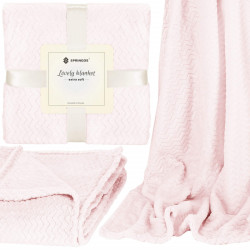Deka 70x160 cm Springos Splendit svetlo ružová