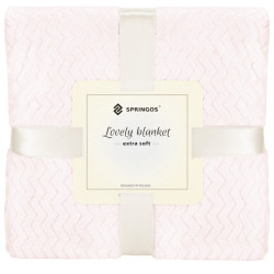 Deka 70x160 cm Springos Splendit svetlo ružová