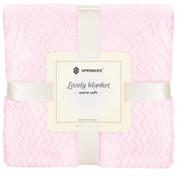Deka 130x180 cm Springos Splendit svetlo ružová
