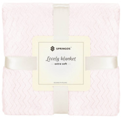 Deka 130x180 cm Springos Splendit svetlo ružová