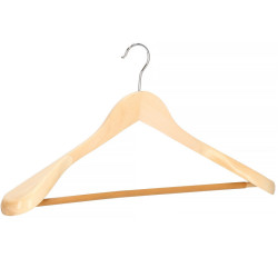 Drevené ramienka na šaty 45 cm, prírodné SPRINGOS HG0050