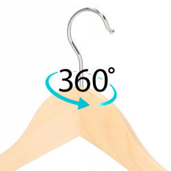 Drevené ramienka na šaty 45 cm, prírodné SPRINGOS HG0050