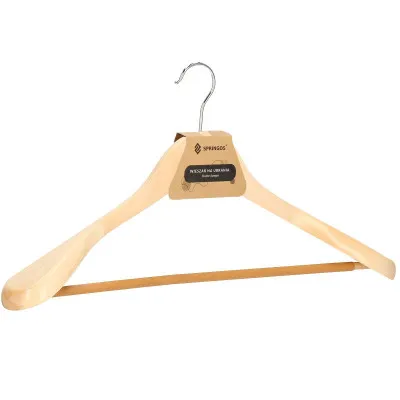 Drevené ramienka na šaty 45 cm, prírodné SPRINGOS HG0050