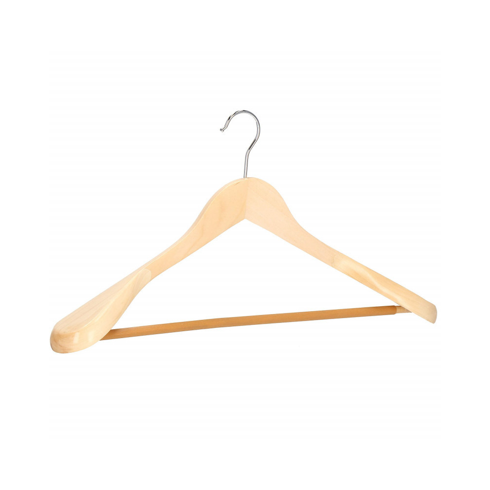 Drevené ramienka na šaty 45 cm, prírodné SPRINGOS HG0050