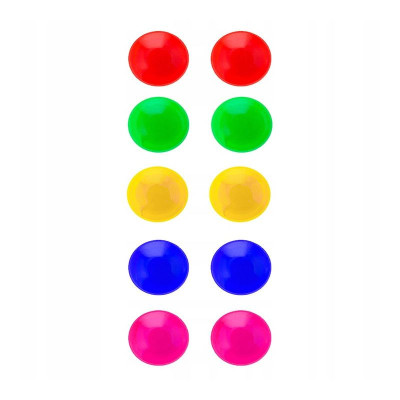 Sada farebných magnetov 30mm 10ks SPRINGOS