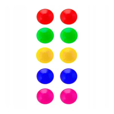 Sada farebných magnetov 30mm 10ks SPRINGOS