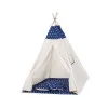 Teepee stan pre deti SPRINGOS Tmavo modrý s hviezdami