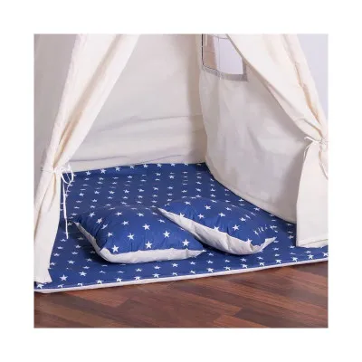 Teepee stan pre deti SPRINGOS Tmavo modrý s hviezdami
