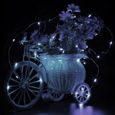 LED reťaz Nano - 30m, 300LED, 8 funkcií, ovládač, IP44, studená biela