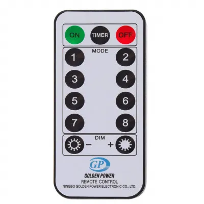 LED reťaz Nano - 30m, 300LED, 8 funkcií, ovládač, IP44, studená biela