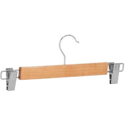 Drevené ramienka s klipmi na nohavice 32,5 cm, prírodná, sada 2ks SPRINGOS HG0055